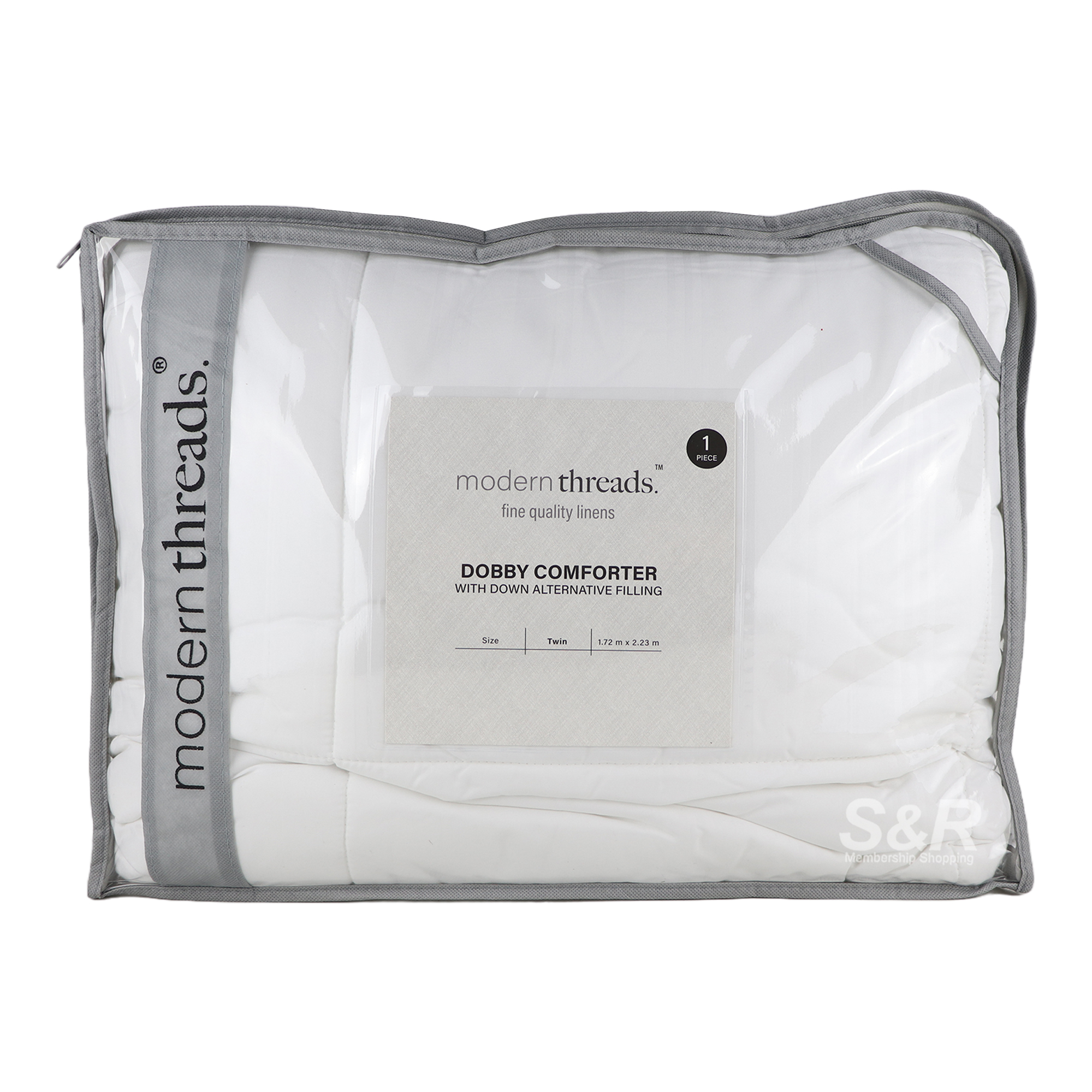 Modern Threads White Dobby Comforter Twin 1pc